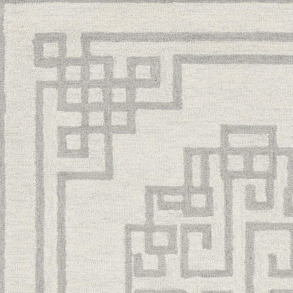 8' X 10' Gray and Ivory Wool Hand Tufted Area Rug - Homeroots - Flyclothing LLC