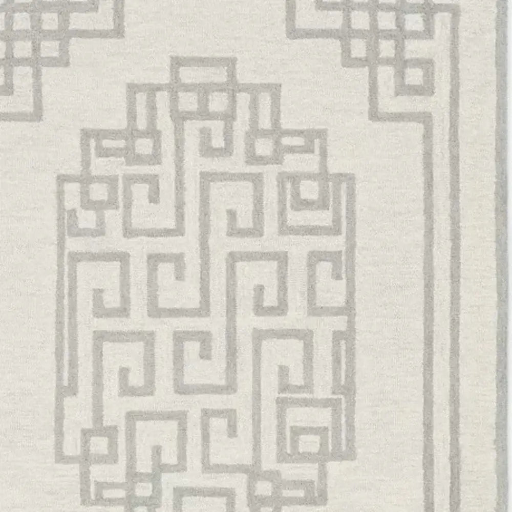 8' X 10' Gray and Ivory Wool Hand Tufted Area Rug - Homeroots - Flyclothing LLC