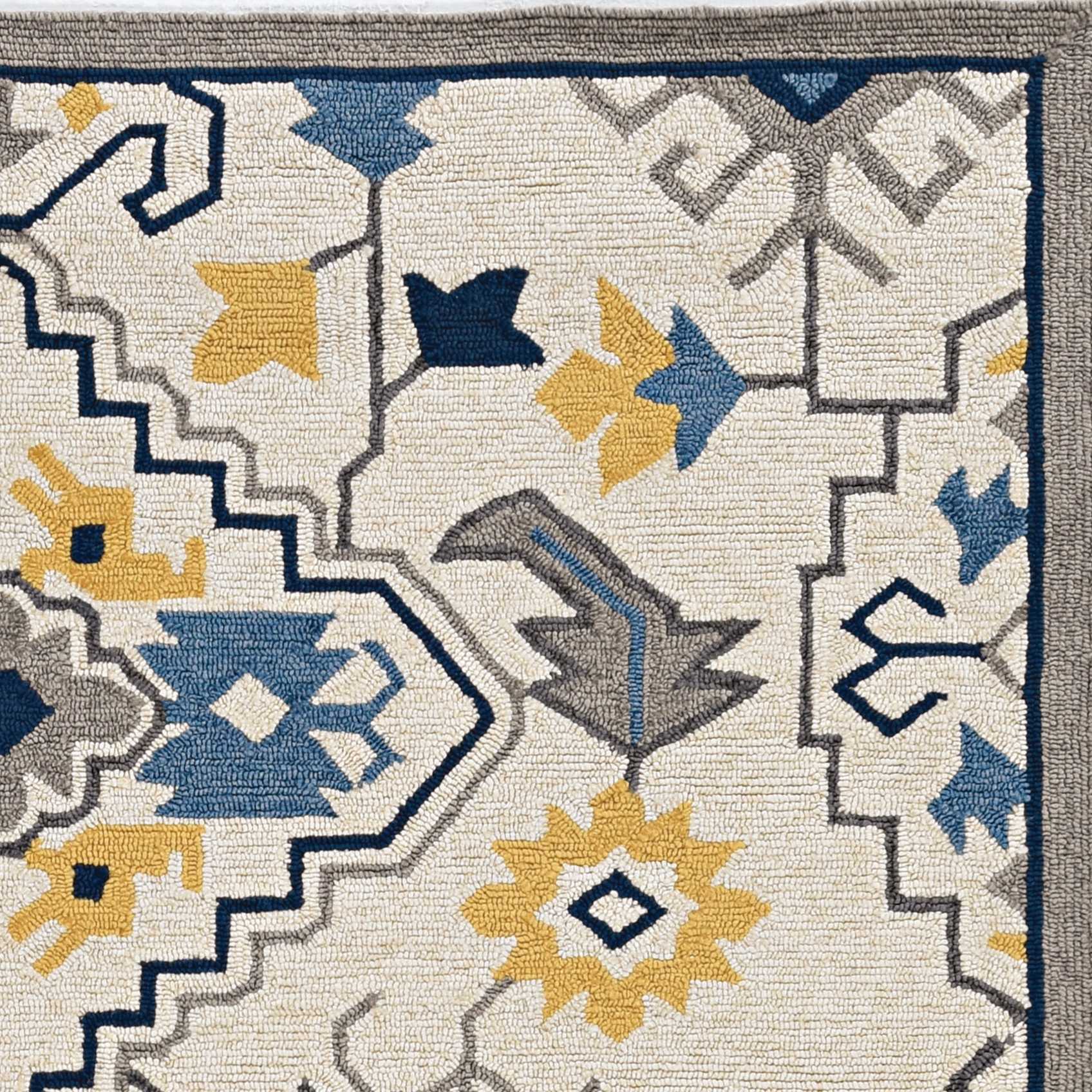 2' X 3' Ivory Southwestern Hand Tufted Area Rug - Homeroots - Flyclothing LLC
