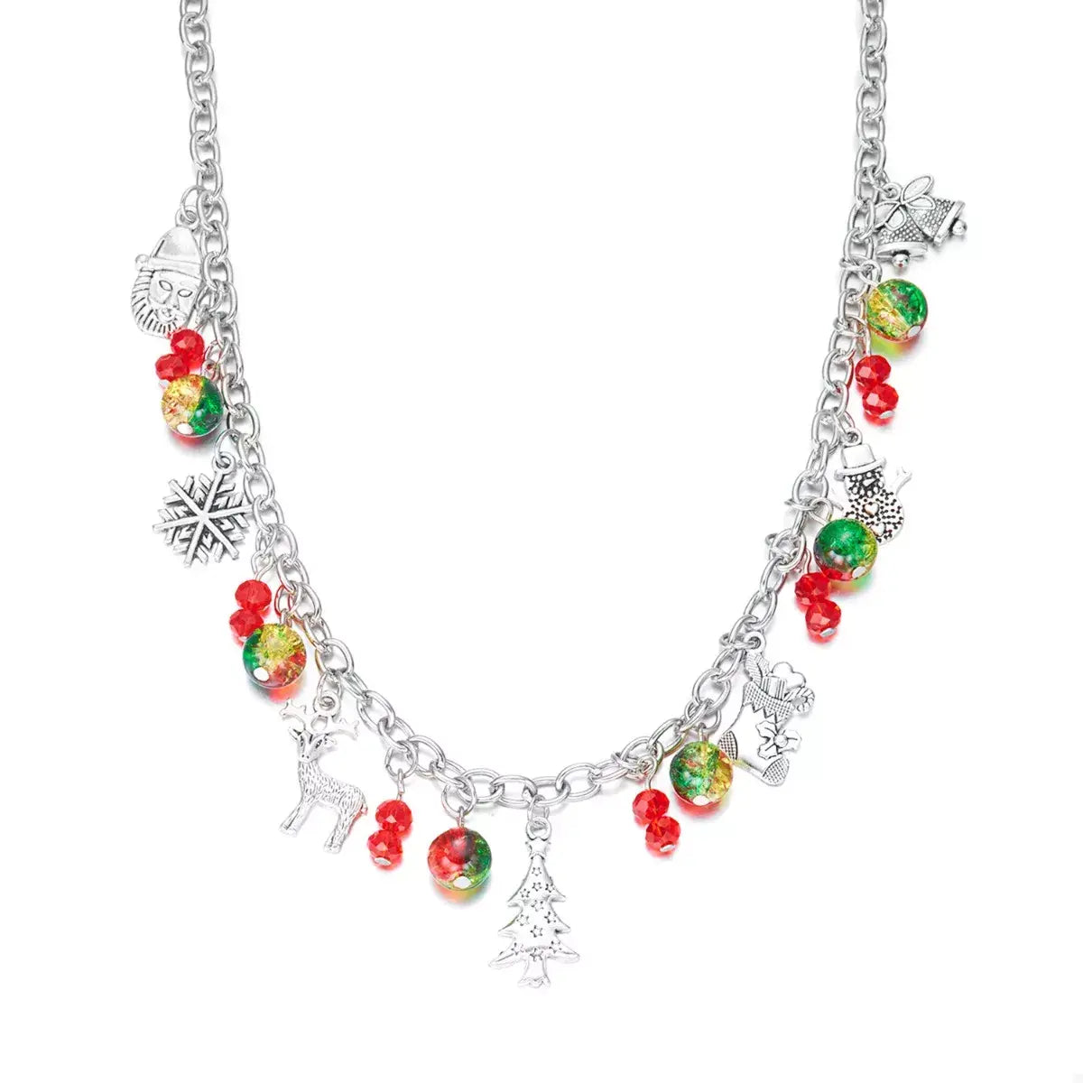 Christmas Themed Charm Necklace - Trendsi - Flyclothing LLC
