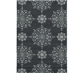 3' X 5' Charcoal Medallion Hand Tufted Area Rug - Homeroots