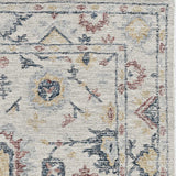 8' X 11' Ivory Hand Tufted Space Dyed Floral Traditional Indoor Area Rug - Homeroots