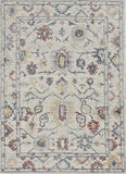 9' X 13' Ivory Hand Tufted Space Dyed Floral Traditional Indoor Area Rug - Homeroots