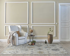 2' X 8' Ivory Floral Vine Wool Runner Rug - Homeroots
