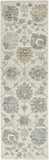 2' X 8' Ivory Floral Vine Wool Runner Rug - Homeroots