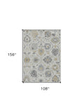 108 X 156 Ivory  Wool Rug - Homeroots