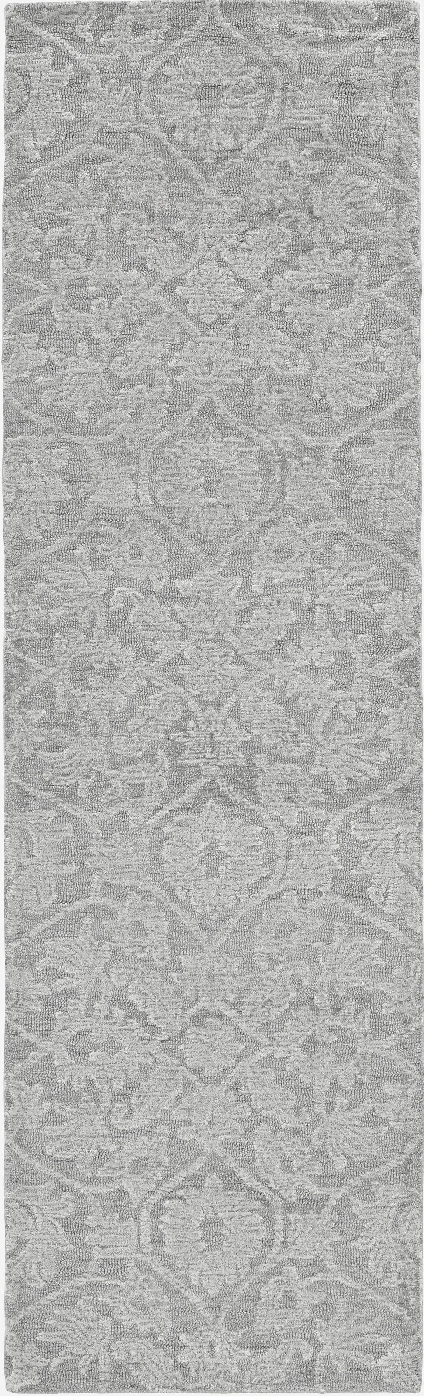 5' X 7' Grey Floral Vines Wool Indoor Area Rug - Homeroots - Flyclothing LLC
