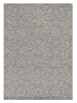5' X 7' Grey Floral Vines Wool Indoor Area Rug - Homeroots - Flyclothing LLC