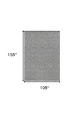 9' X 13' Grey Hand Tufted Space Dyed Floral Ogee Indoor Area Rug - Homeroots