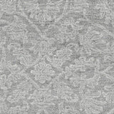 9' X 13' Grey Hand Tufted Space Dyed Floral Ogee Indoor Area Rug - Homeroots - Flyclothing LLC