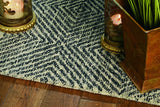 5' X 7' Grey Black Hand Tufted Space Dyed Geometric Indoor Area Rug - Homeroots