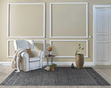 7' X 10' Grey Black Hand Tufted Space Dyed Geometric Indoor Area Rug - Homeroots - Flyclothing LLC