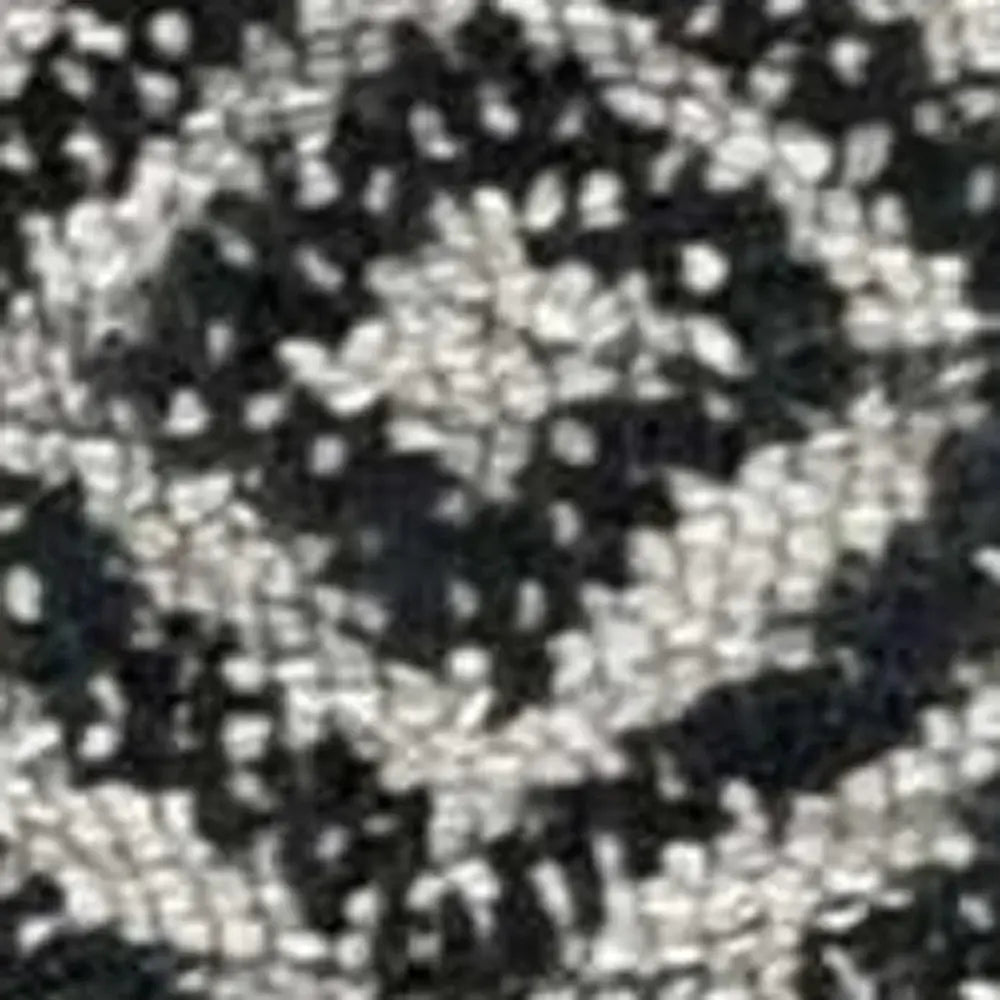 7' X 10' Grey Black Hand Tufted Space Dyed Geometric Indoor Area Rug - Homeroots - Flyclothing LLC