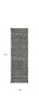 7' X 10' Grey Black Hand Tufted Space Dyed Geometric Indoor Area Rug - Homeroots