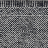 7' X 10' Grey Black Hand Tufted Space Dyed Geometric Indoor Area Rug - Homeroots - Flyclothing LLC