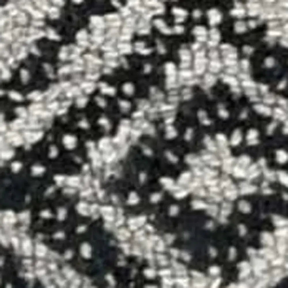 7' X 10' Grey Black Hand Tufted Space Dyed Geometric Indoor Area Rug - Homeroots - Flyclothing LLC