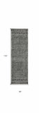 96 X 132 Grey Or  Black Wool Rug - Homeroots