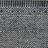 96 X 132 Grey Or Black Wool Rug - Homeroots - Flyclothing LLC