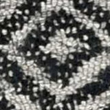 96 X 132 Grey Or  Black Wool Rug - Homeroots