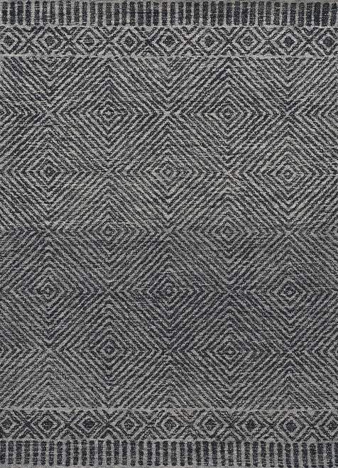 108 X 156 Grey Or Black Wool Rug - Homeroots - Flyclothing LLC
