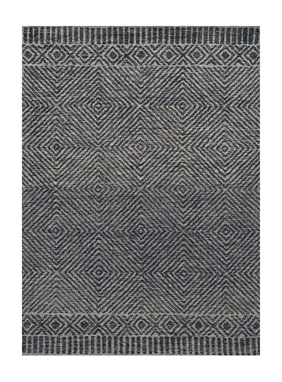 108 X 156 Grey Or Black Wool Rug - Homeroots - Flyclothing LLC