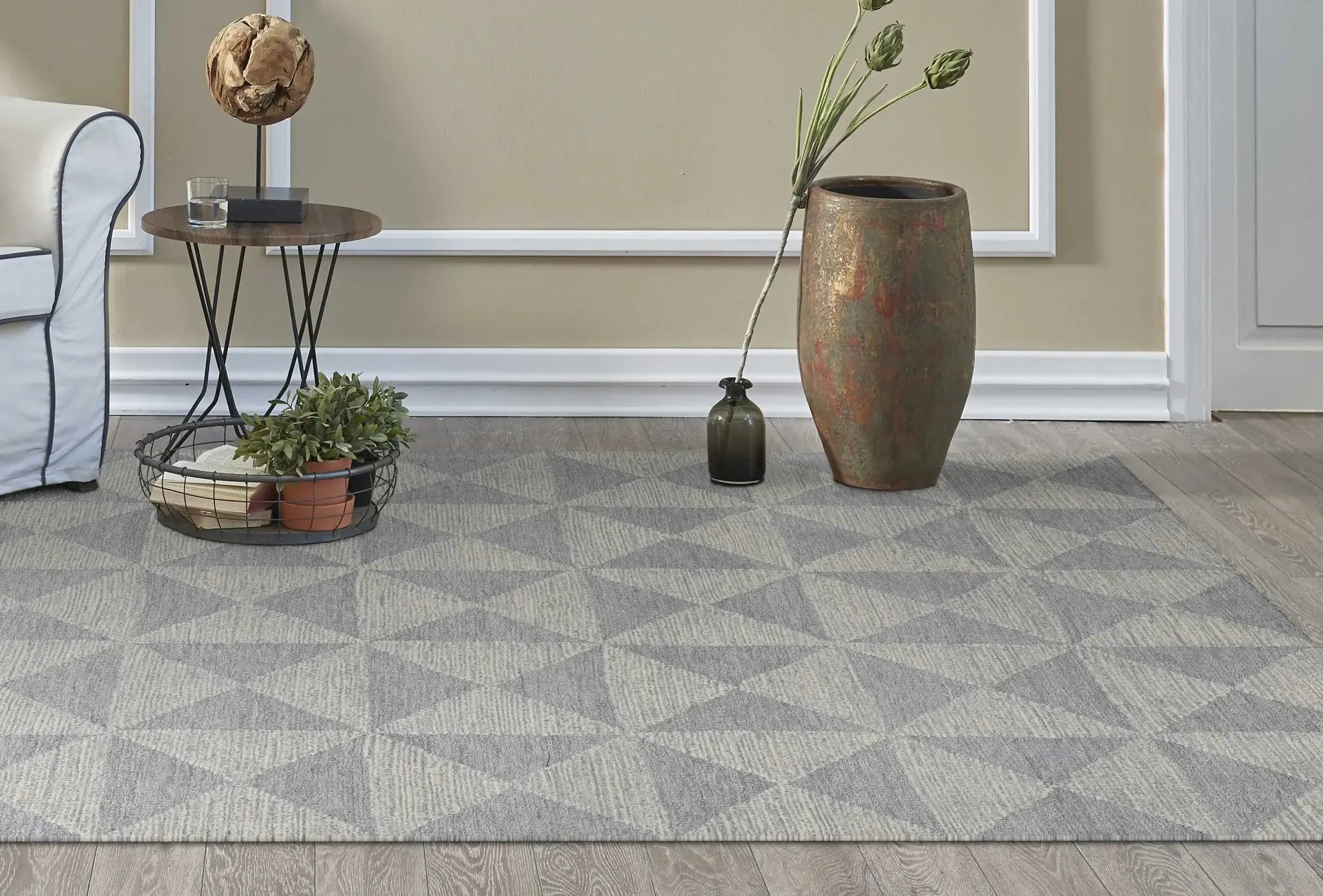 8' Ivory Wool Handmade Runner Rug - Homeroots - Flyclothing LLC