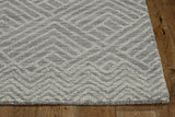 5' X 7' Ivory Geometric Pattern Wool Indoor Area Rug - Homeroots - Flyclothing LLC