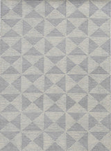 5' X 7' Ivory Geometric Pattern Wool Indoor Area Rug - Homeroots - Flyclothing LLC