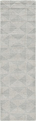 5' X 7' Ivory Geometric Pattern Wool Indoor Area Rug - Homeroots