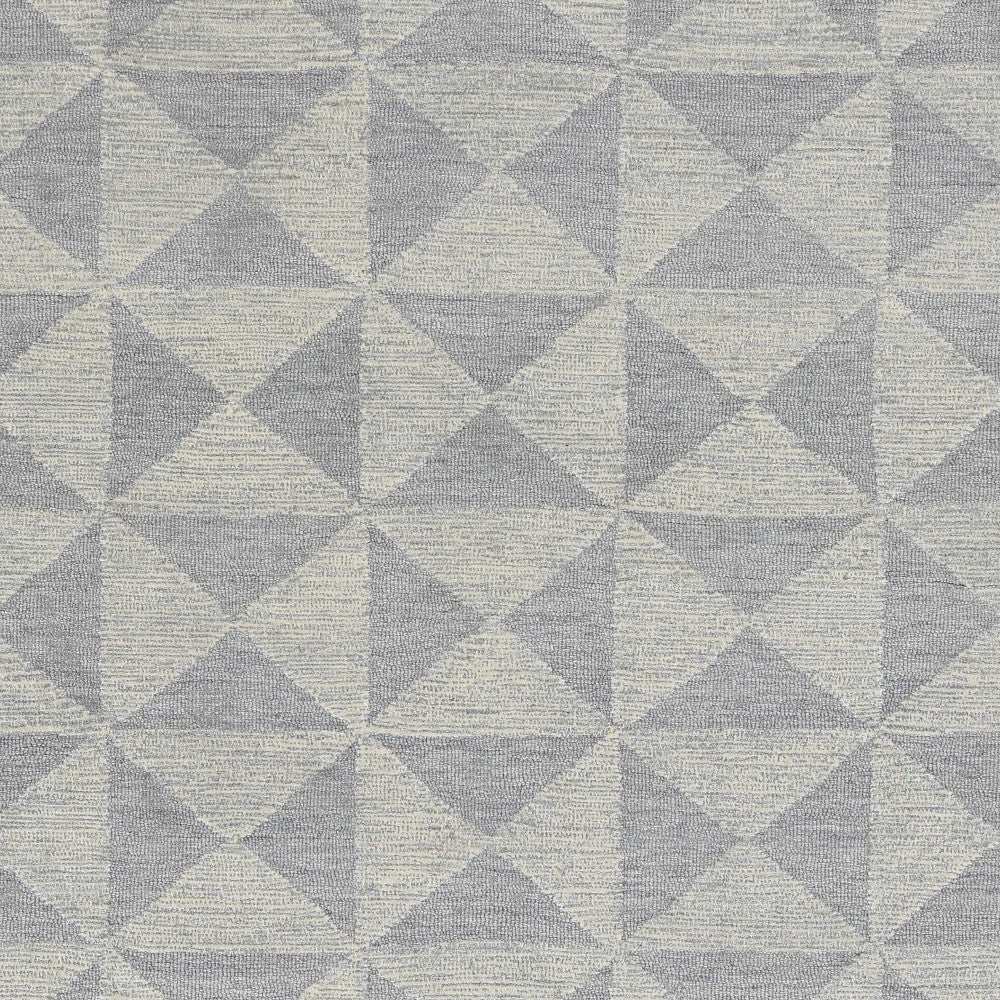 5' X 7' Ivory Geometric Pattern Wool Indoor Area Rug - Homeroots - Flyclothing LLC