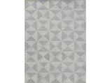 9' X 13' Ivory Hand Tufted Space Dyed Geometric Indoor Area Rug - Homeroots