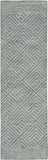 5' X 7' Denim Blue Hand Tufted Space Dyed Geometric Indoor Area Rug - Homeroots
