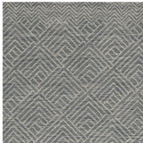 5' X 7' Denim Blue Hand Tufted Space Dyed Geometric Indoor Area Rug - Homeroots - Flyclothing LLC