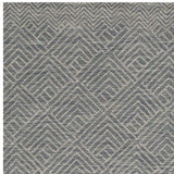 5' X 7' Denim Blue Hand Tufted Space Dyed Geometric Indoor Area Rug - Homeroots - Flyclothing LLC