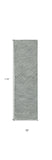 7' X 10' Denim Blue Hand Tufted Space Dyed Geometric Indoor Area Rug - Homeroots