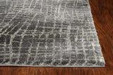 2' X 7' Grey Abstract Lines Runner Rug - Homeroots - Flyclothing LLC