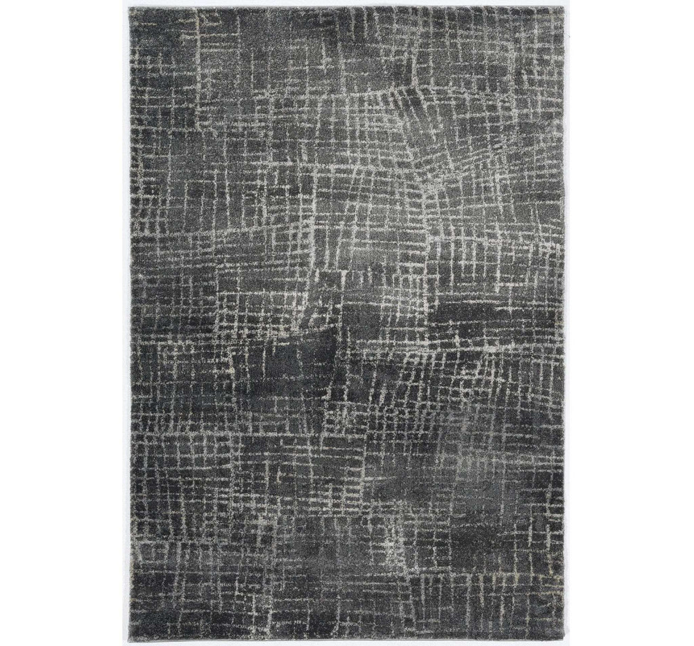 2' X 7' Grey Abstract Lines Runner Rug - Homeroots - Flyclothing LLC