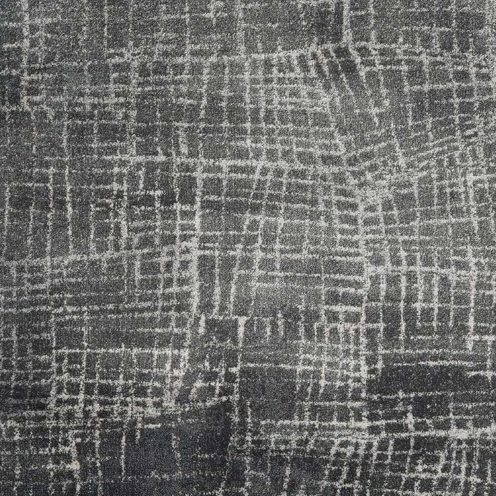 2' X 7' Grey Abstract Lines Runner Rug - Homeroots - Flyclothing LLC