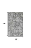 8' X 10' Gray Hand Loomed Area Rug - Homeroots - Flyclothing LLC