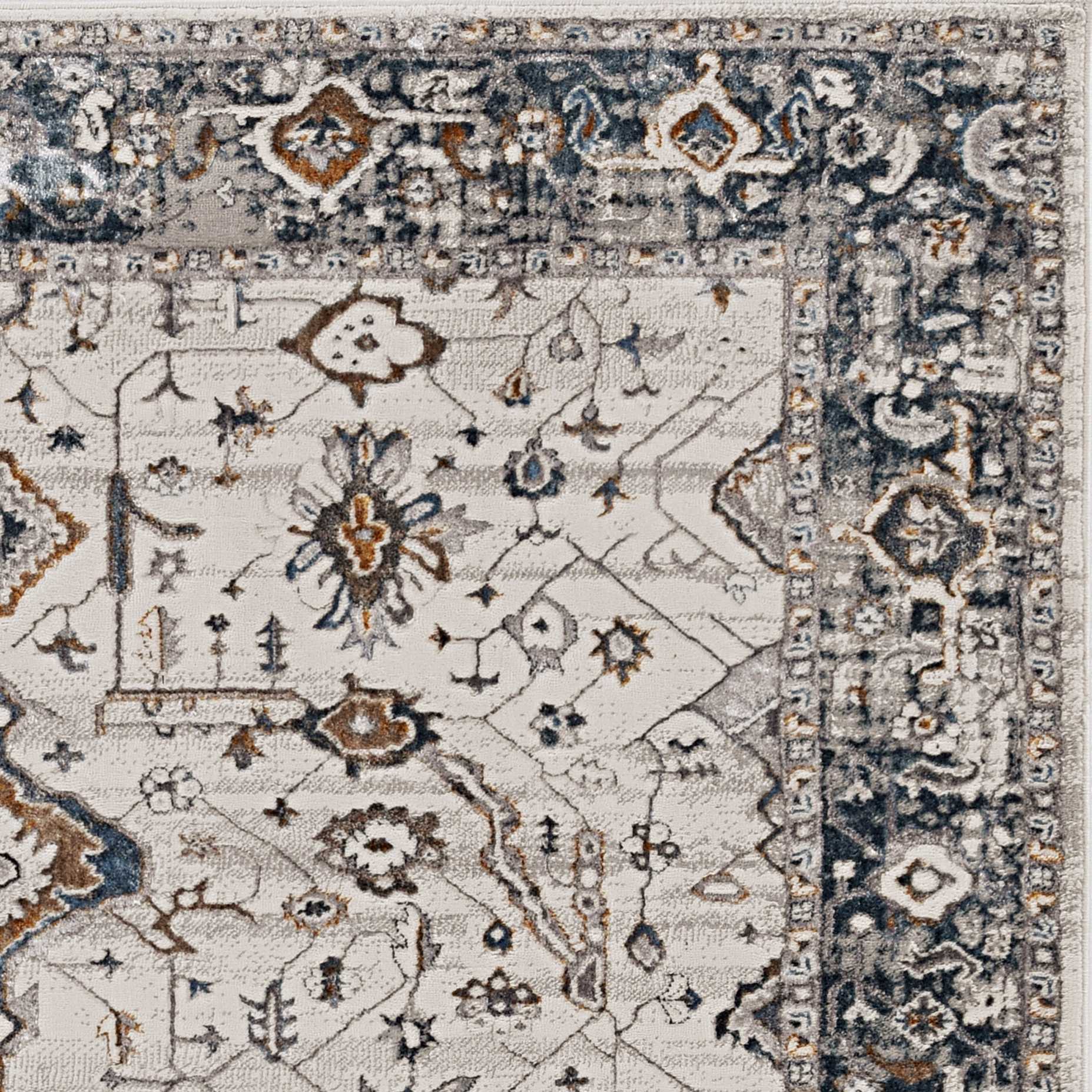 6' X 9' Gray and Ivory Area Rug - Homeroots - Flyclothing LLC