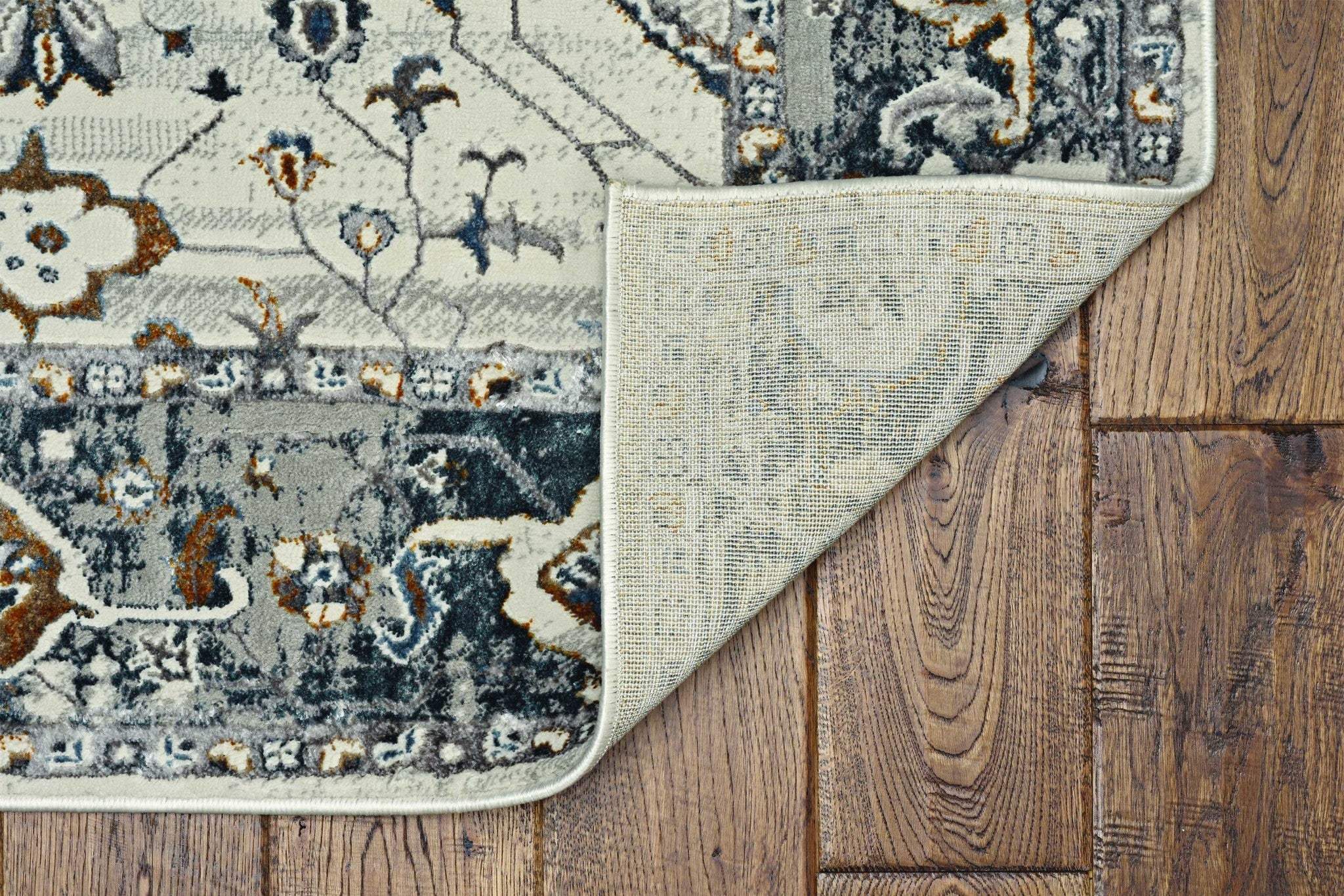 6' X 9' Gray and Ivory Area Rug - Homeroots - Flyclothing LLC