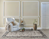 6' X 9' Gray and Ivory Area Rug - Homeroots - Flyclothing LLC