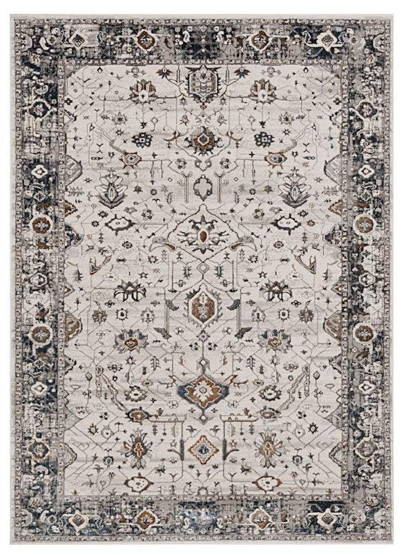6' X 9' Gray and Ivory Area Rug - Homeroots - Flyclothing LLC