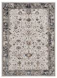 6' X 9' Gray and Ivory Area Rug - Homeroots