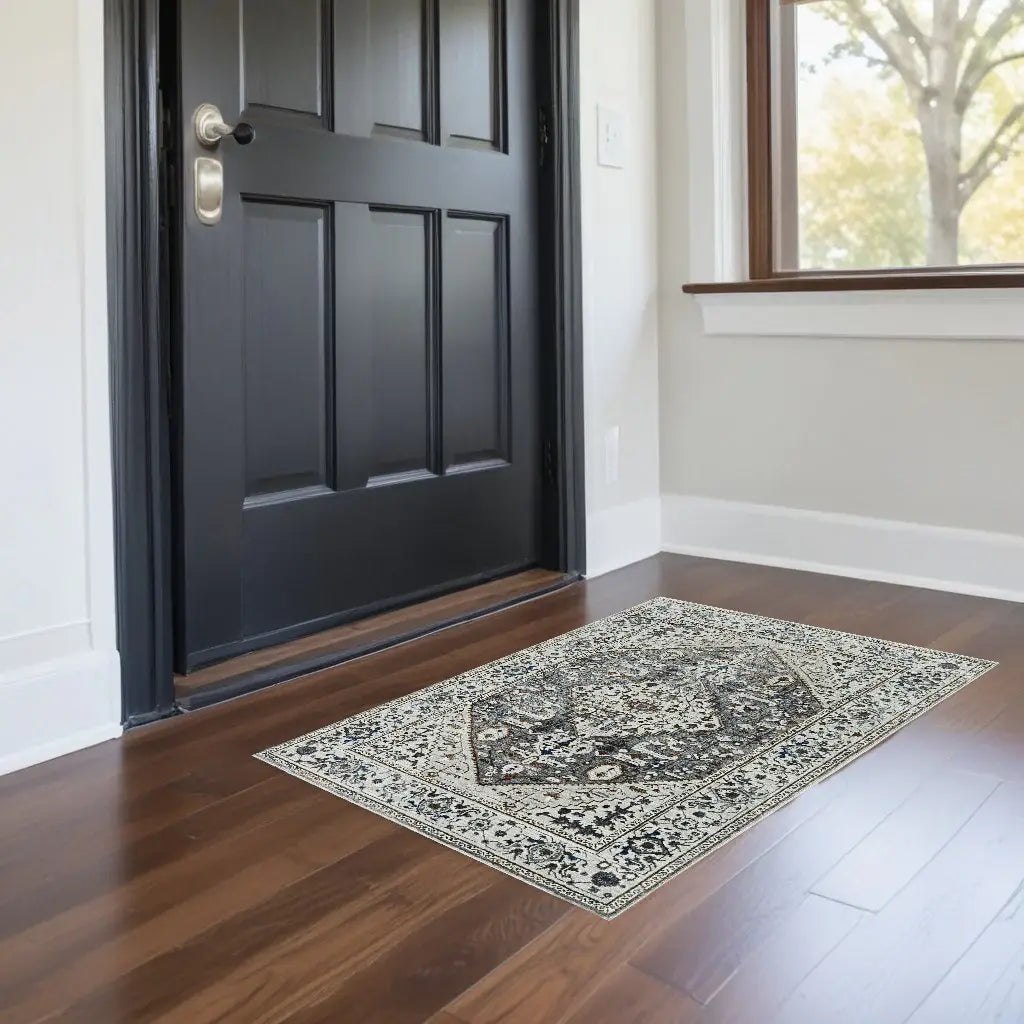 3' X 5' Grey Parisian Area Rug - Homeroots - Flyclothing LLC