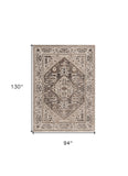 8' X 11' Gray Area Rug - Homeroots