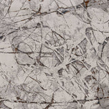 5' X 8' Ivory Grey Machine Woven Abstract Vermicular Indoor Area Rug - Homeroots