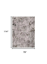 6' X 9' Gray and Ivory Area Rug - Homeroots - Flyclothing LLC