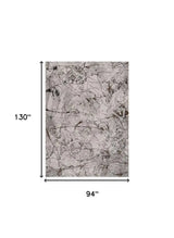 8' X 11' Gray and Ivory Area Rug - Homeroots - Flyclothing LLC