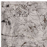 8' X 11' Gray and Ivory Area Rug - Homeroots